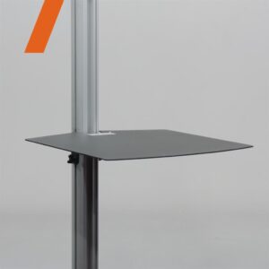Laptophalter Audipack 700er Serie für 1-fach Säule, schwarz