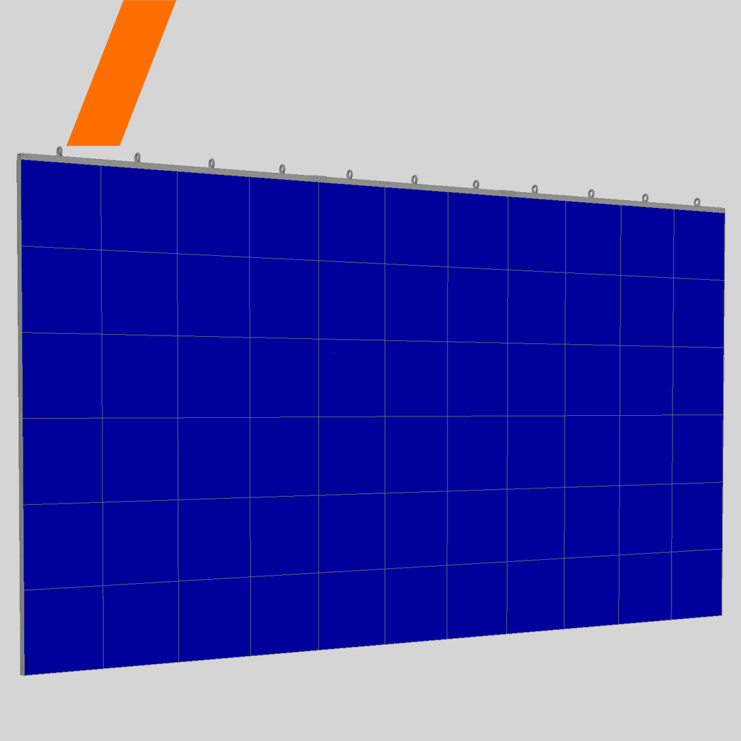 LED Wand Aluvision Hi-LED 55 - 5,5 x 3,0m | fliegend | 16:9 | 2,58mm | Batch 211 | inkl. 1.680,00 € Personalkosten
