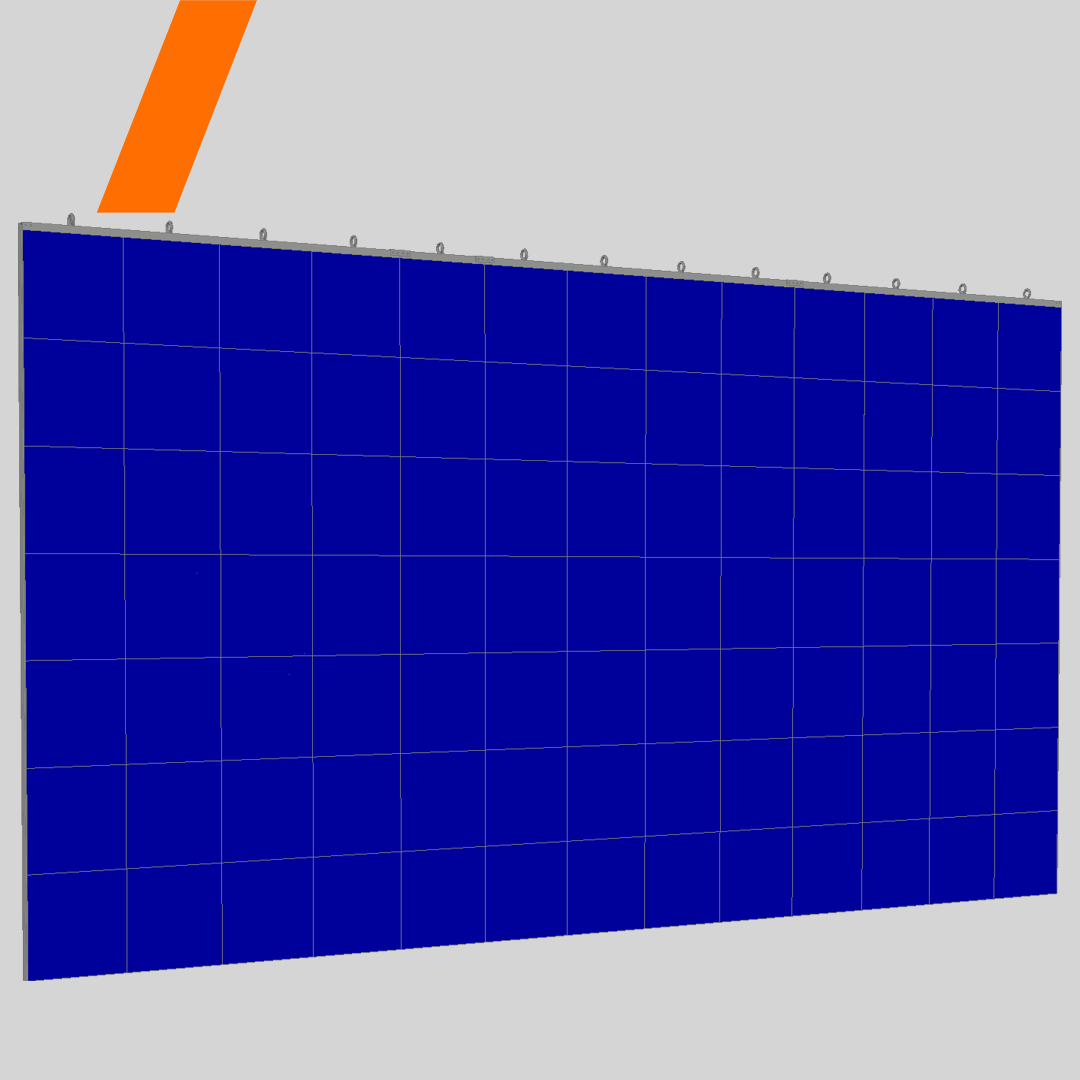 LED Wand Aluvision Hi-LED 55 - 6,5 x 3,5m | fliegend | 16:9 | 2,58mm | Batch 211 | inkl. 2.400,00€ Personalkosten